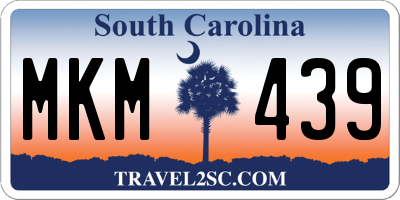 SC license plate MKM439
