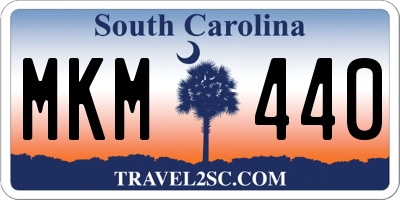 SC license plate MKM440