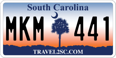 SC license plate MKM441