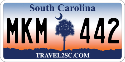 SC license plate MKM442