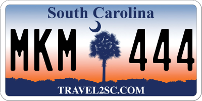 SC license plate MKM444