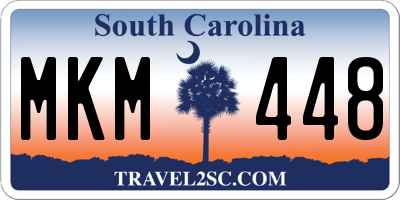 SC license plate MKM448