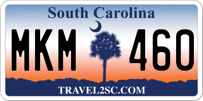 SC license plate MKM460