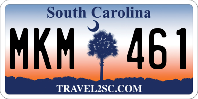 SC license plate MKM461