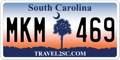 SC license plate MKM469