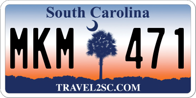 SC license plate MKM471