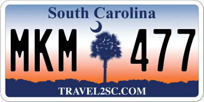 SC license plate MKM477