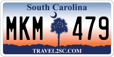 SC license plate MKM479