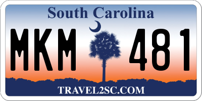 SC license plate MKM481