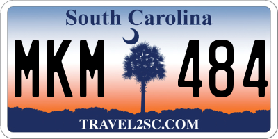 SC license plate MKM484