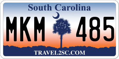SC license plate MKM485