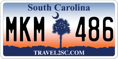 SC license plate MKM486