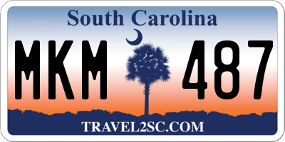 SC license plate MKM487