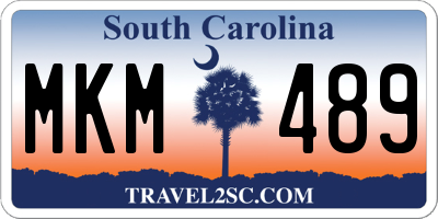 SC license plate MKM489