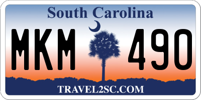 SC license plate MKM490