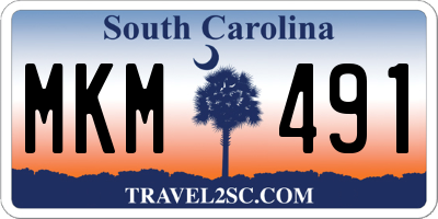 SC license plate MKM491