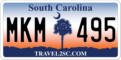 SC license plate MKM495