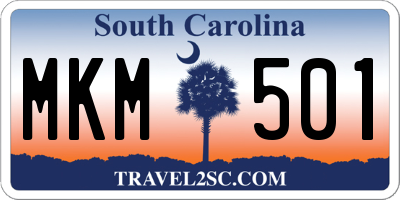 SC license plate MKM501