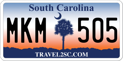SC license plate MKM505