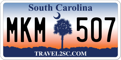 SC license plate MKM507