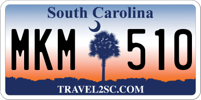 SC license plate MKM510