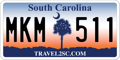 SC license plate MKM511