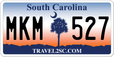 SC license plate MKM527