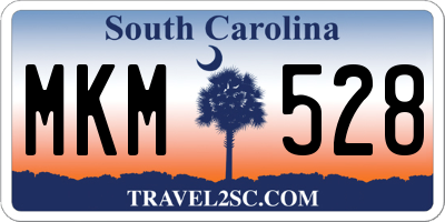 SC license plate MKM528