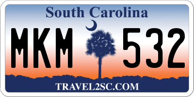 SC license plate MKM532