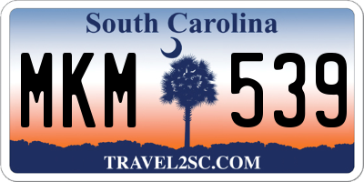SC license plate MKM539