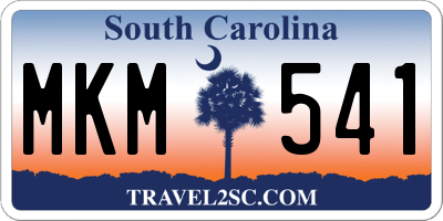 SC license plate MKM541