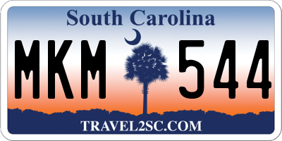 SC license plate MKM544