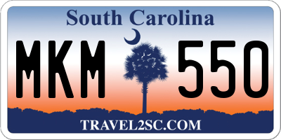 SC license plate MKM550