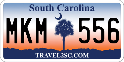 SC license plate MKM556