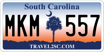 SC license plate MKM557