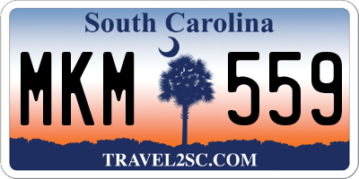 SC license plate MKM559