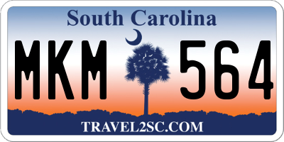 SC license plate MKM564