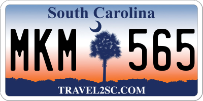 SC license plate MKM565