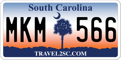 SC license plate MKM566