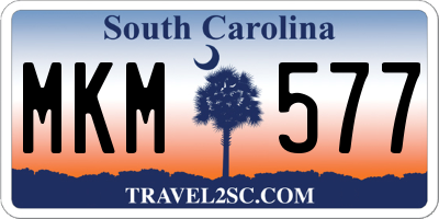 SC license plate MKM577