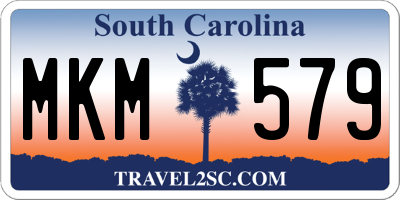 SC license plate MKM579
