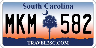 SC license plate MKM582