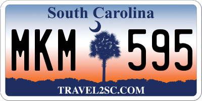 SC license plate MKM595