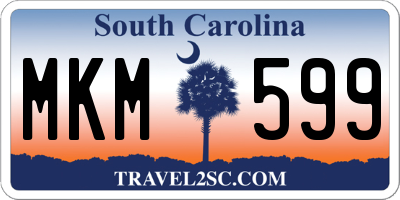 SC license plate MKM599