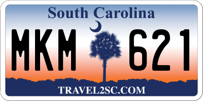 SC license plate MKM621