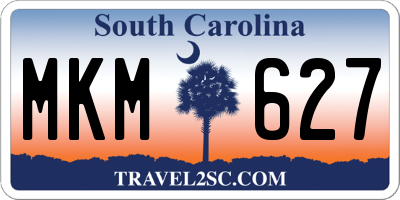 SC license plate MKM627