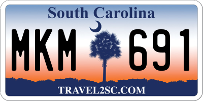 SC license plate MKM691