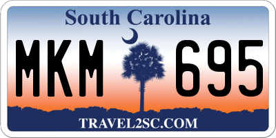 SC license plate MKM695