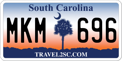 SC license plate MKM696