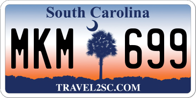 SC license plate MKM699